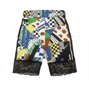 Just From Under Patchwork Lace‑Trim Shorts – Size Small